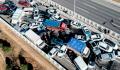 Choque multiple de 200 vehiculos en China se vuelve viral