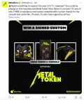 Hackean a Metallica en X para promocionar token