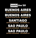 Oasis anuncia fechas en Latinoamérica