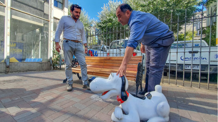 En Chile roban figura de Condorito en pleno centro de Concepción