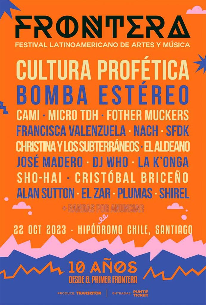 En Chile se anuncia el Festival Frontera 2023