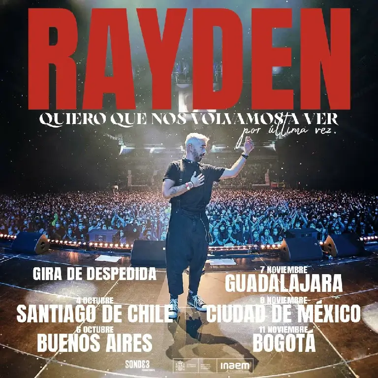 Rayden gira despedida Latinoamérica