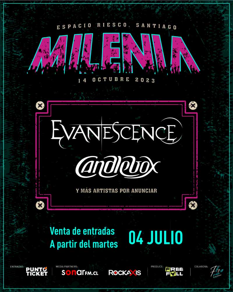 Evanescence y Candlebox encabezan el Festival Milenia 2023