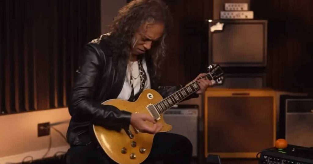 Kirk Hammett tocando A Dios le pido
