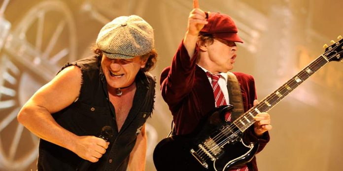 Brian Johnson y Angus Young
