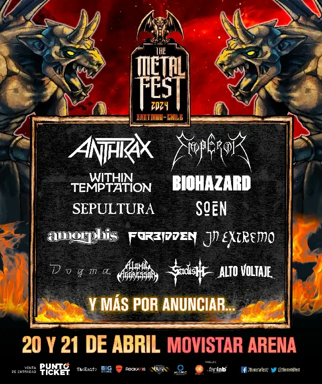 The Metal Fest 2024 Chile Arepa Volátil Noticias, columnas y buena