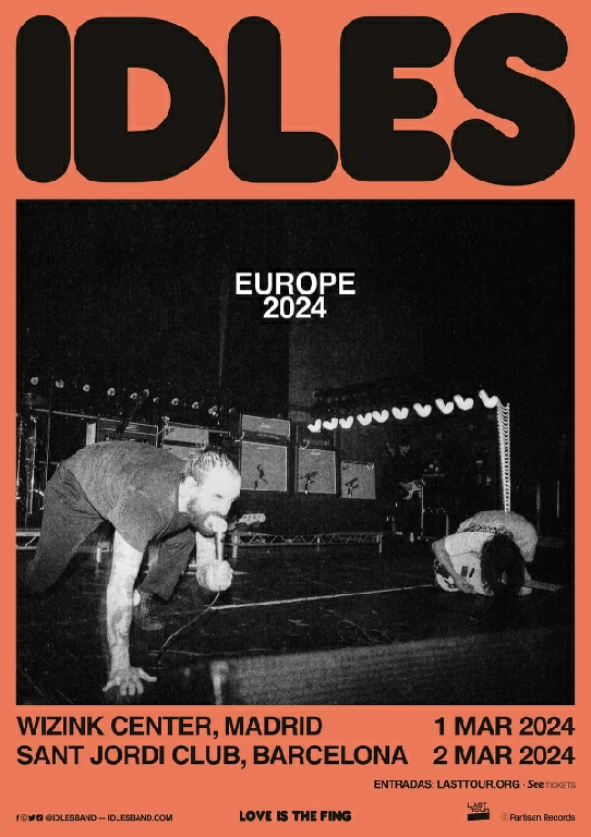 Idles anuncian concierto en Madrid y Barcelona