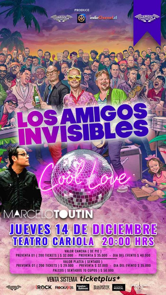 Los Amigos Invisibles regresan a Chile