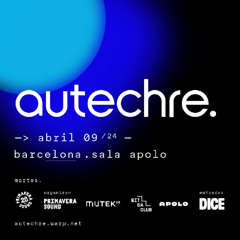 Autechre actuarán en Barcelona el 9 de abril