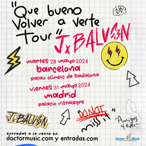 J Balvin anuncia conciertos en Madrid y Barcelona