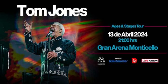 Tom Jones llegará al Gran Arena Monticello de Chile