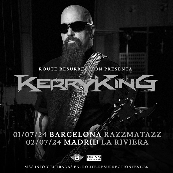 Kerry King anuncia conciertos en Barcelona y Madrid