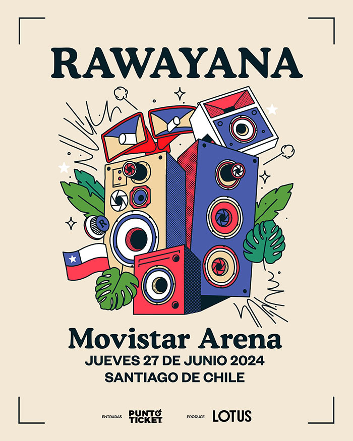 Rawayana en el Movistar Arena de Chile