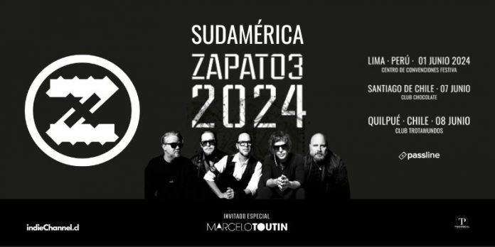 Zapato3 gira sudamericana 2024