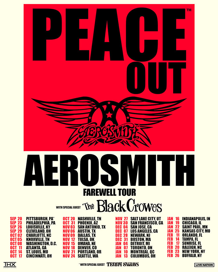 Aerosmith fechas gira Estados Unidos