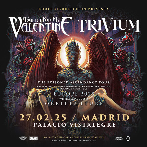 Bullet For My Valentine y Trivium actuarán en Madrid