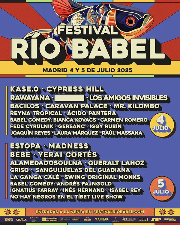Río Babel nuevos artistas cartel 2025