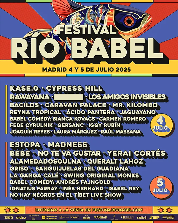 Río Babel 2025 nuevos artistas