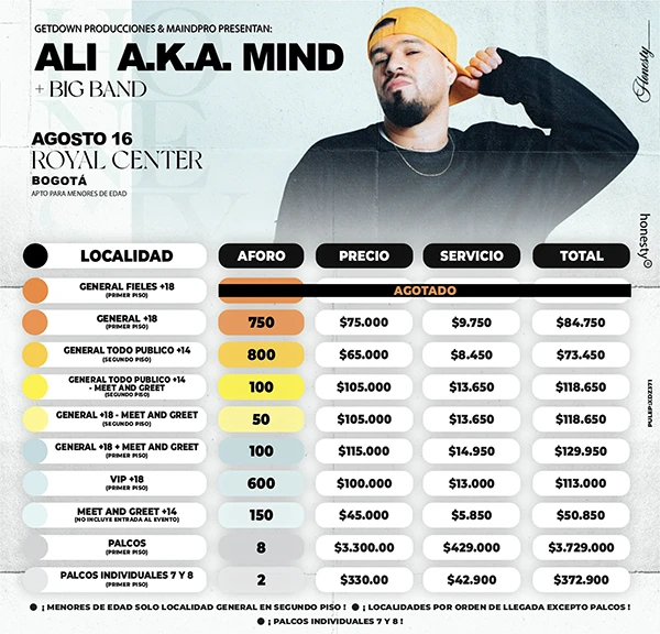 Ali A.K.A Mind Honesty Bogotá