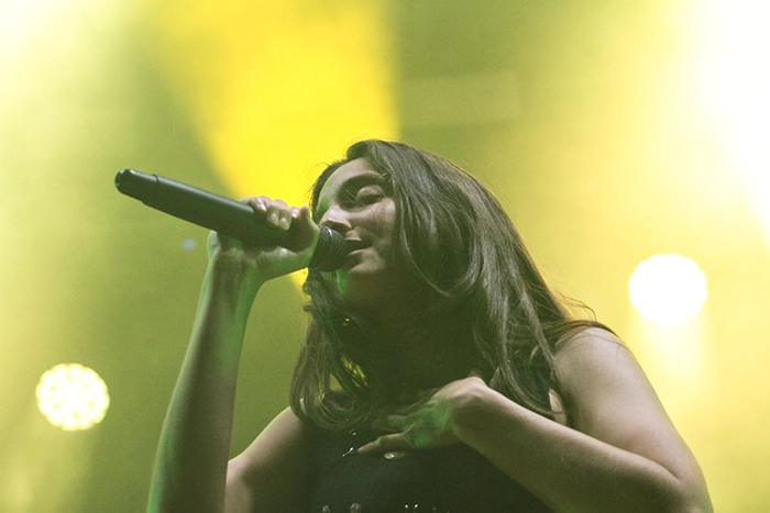 Sandra Delaporte cantando en el festival FESTIAL! Día 1