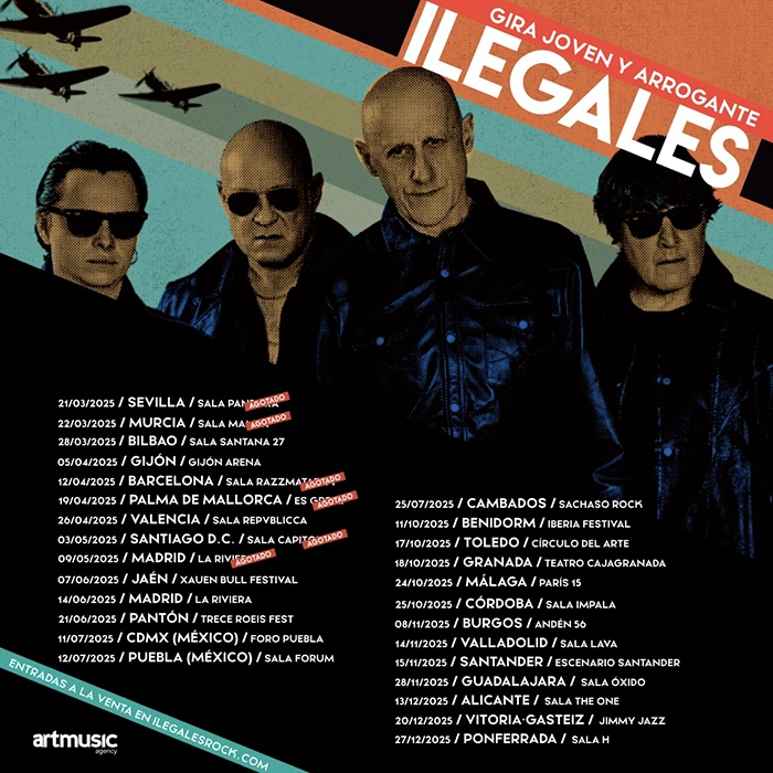 ILEGALES nuevas fechas gira JOVEN Y ARROGANTE