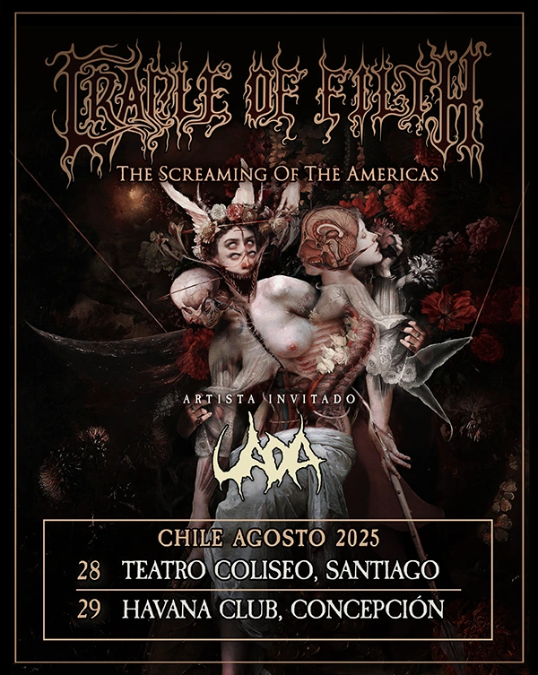 Cradle of Filth llega a Santiago y Concepción