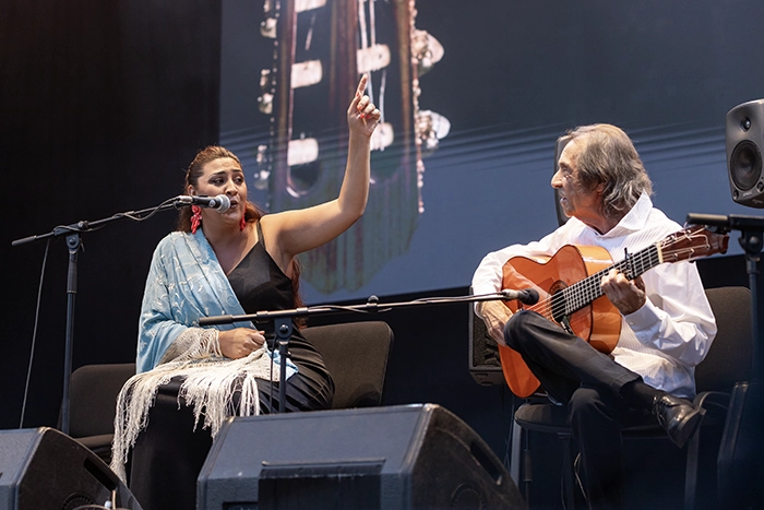 Pepe Habichuela en escena Noches del Botánico Pepe Habichuela