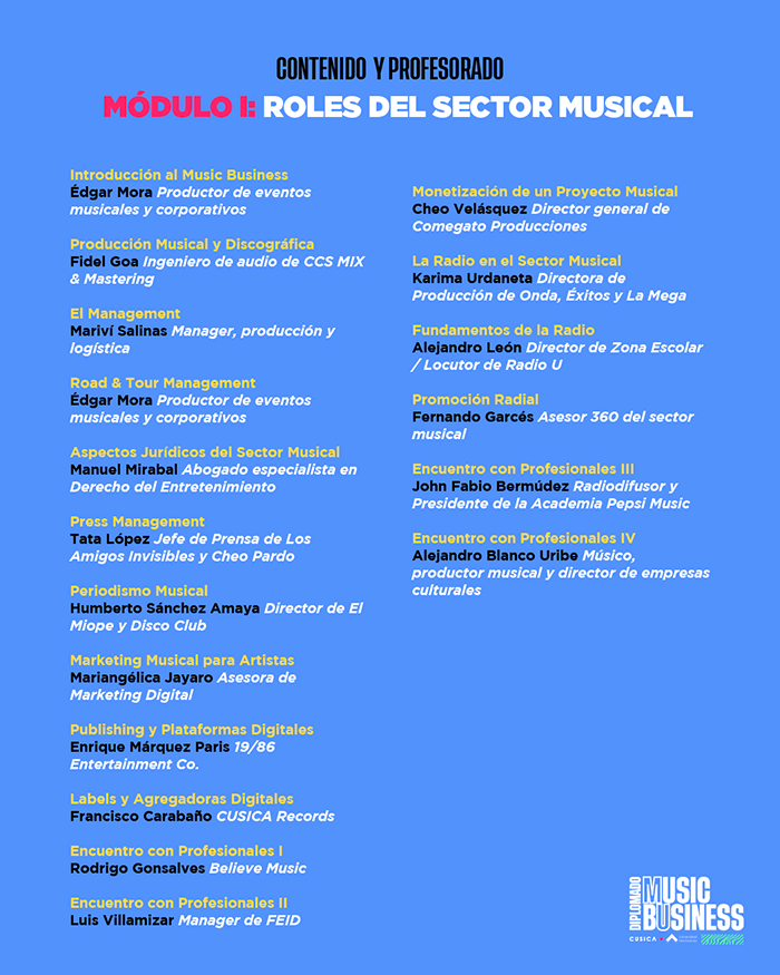 Diplomado Music Business