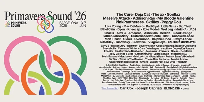 Primavera Sound Barcelona 2026 Cartel Completo