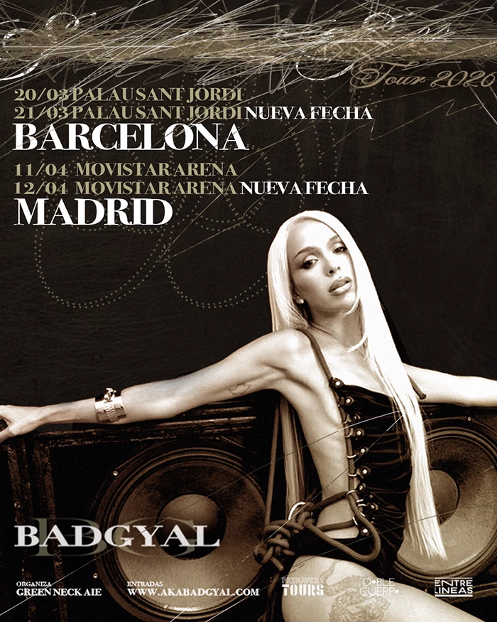 Bad Gyal gira 2026 Madrid Barcelona