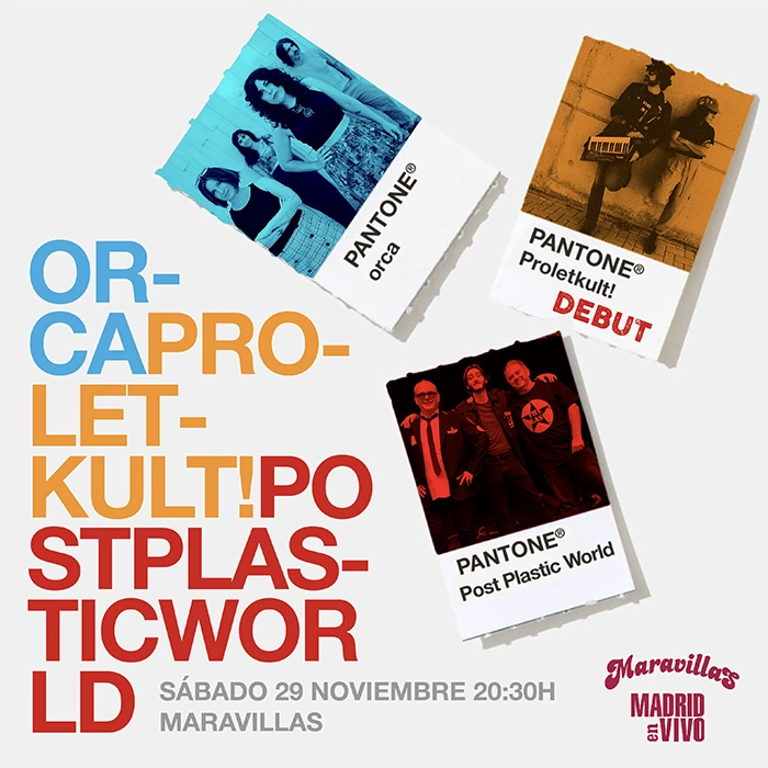 cartel post plastic world orca proletkult Post Plastic World orca Proletkult Sala Maravillas