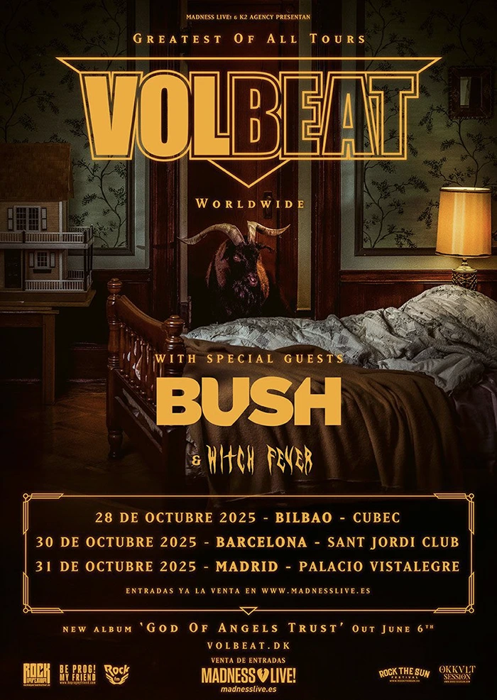Volbeat y Bush llegará en España
