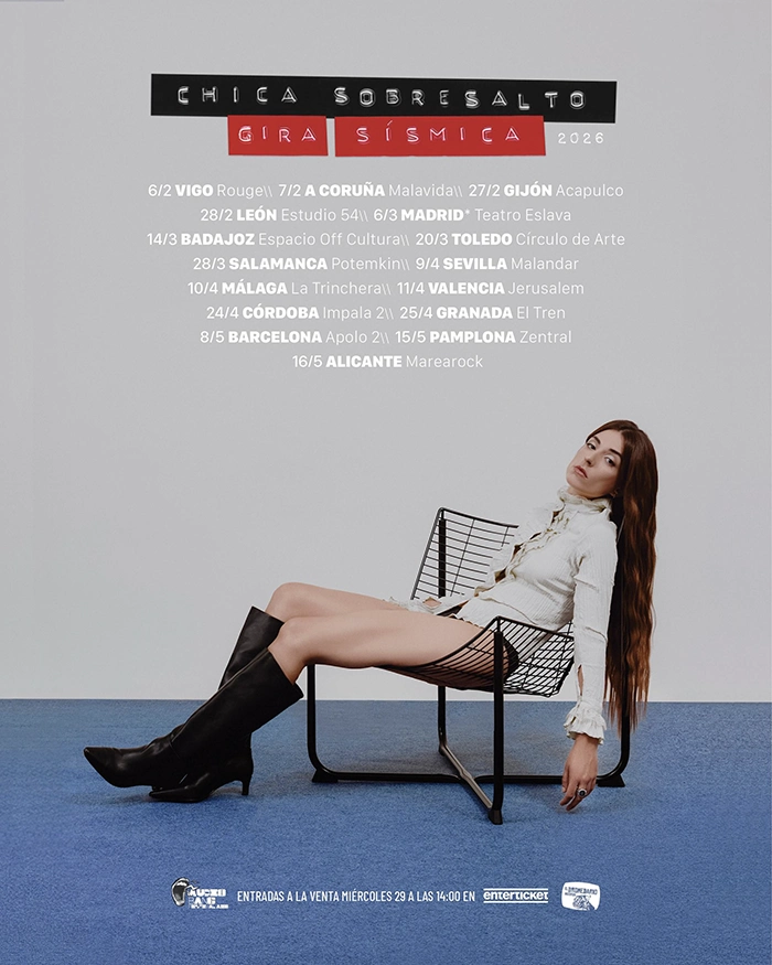 Fechas y ciudades de la Gira Sísmica 2026 Chica Sobresalto Información Sísmica Gira