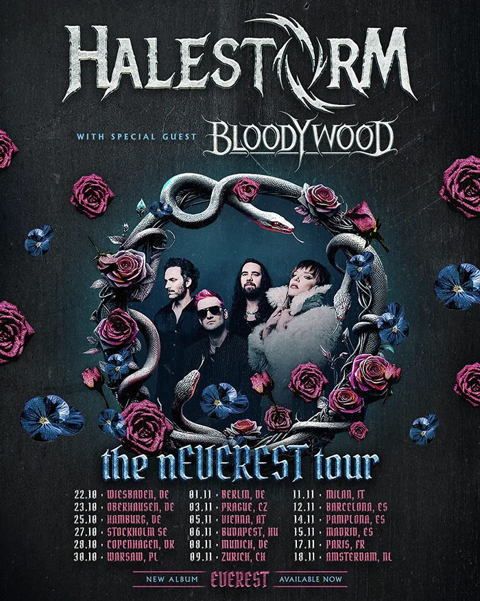 nEVEREST Tour fechas ciudades Halestorm en España