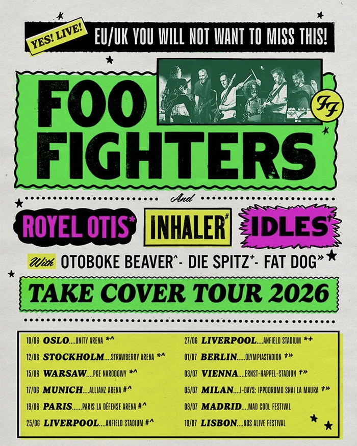 Foo Fighters gira europea 2026