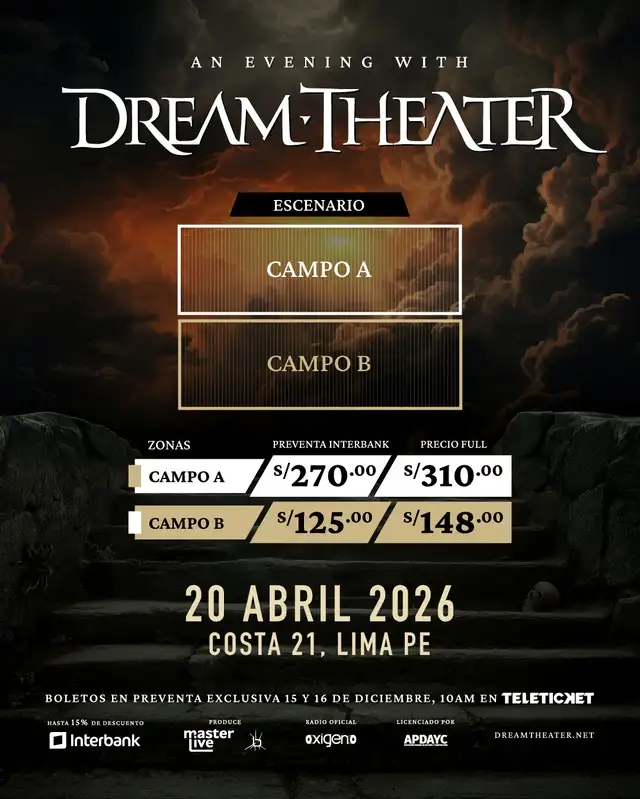 Dream Theater Lima 2026