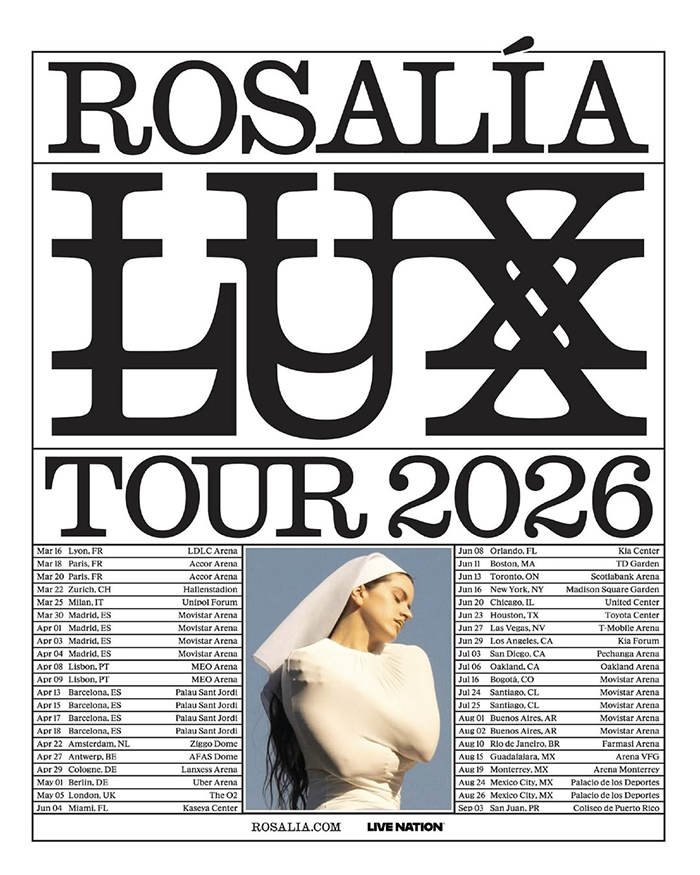 ROSALÍA LUX Tour 2026