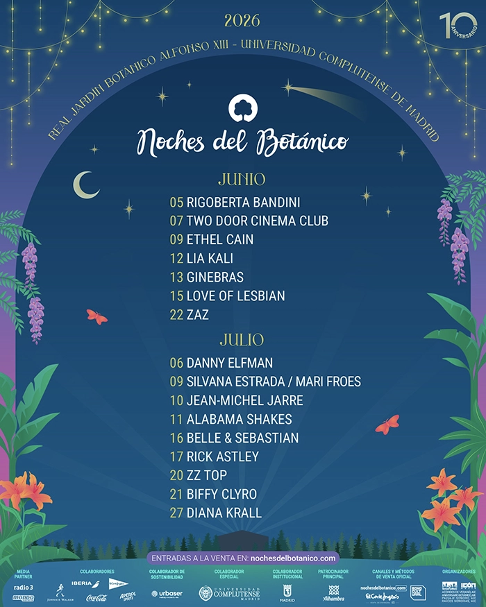 Las Noches del Botánico 2026 primeros conciertos
