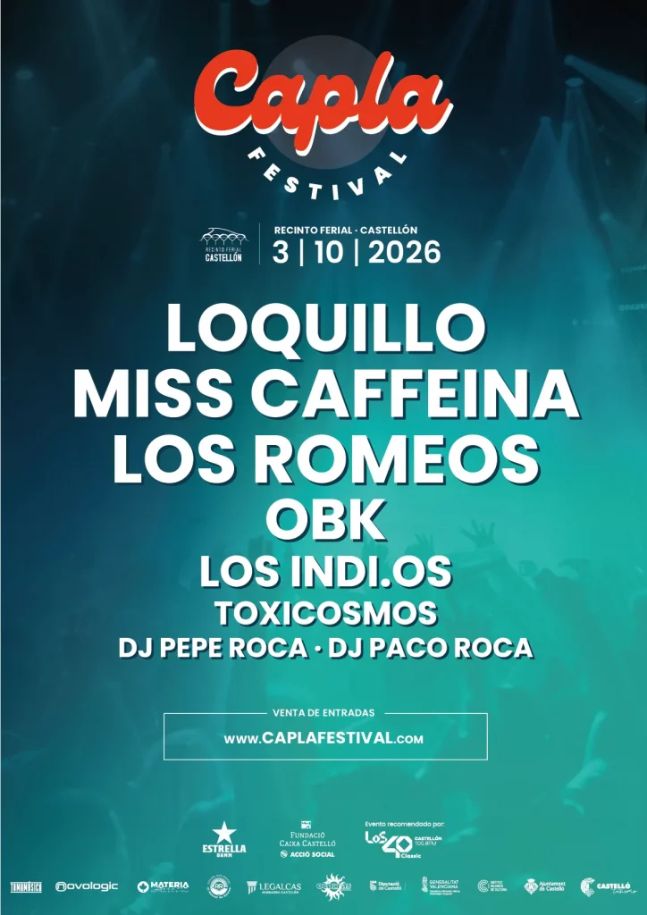 Cartel capla 2026 Capla Festival 2026 cierra cartel