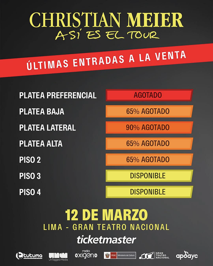 Christian Meier concierto Lima 2026