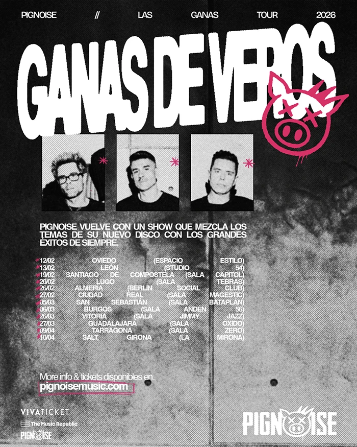 Pignoise gira Espa&ntilde;a 2026
