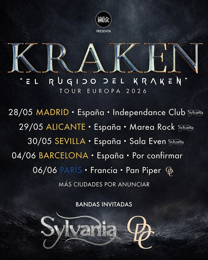 Kraken Tour Europa 2026 Fechas y Países Kraken Lima