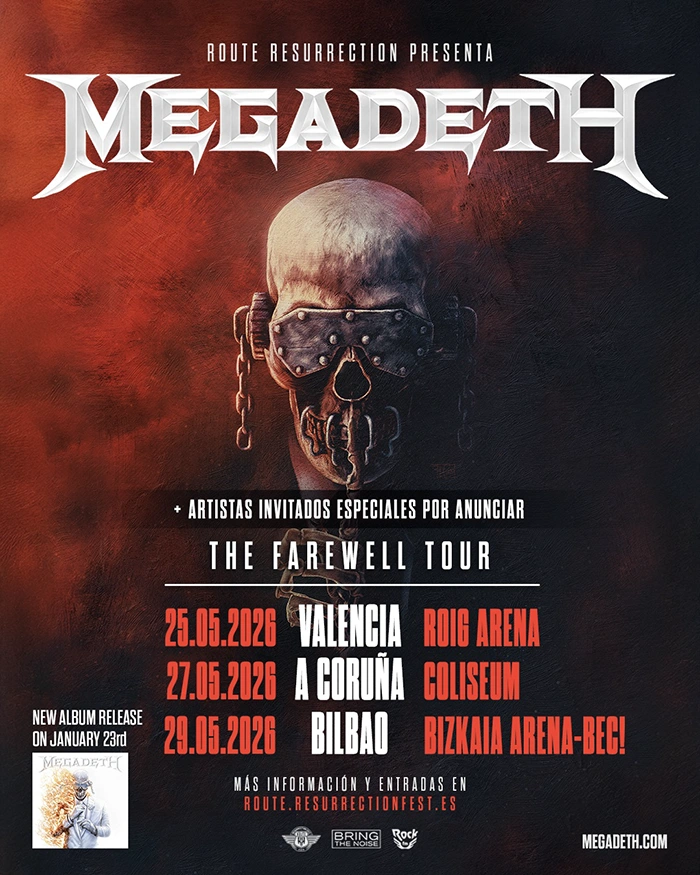 Megadeth gira de despedida en Espa&ntilde;a