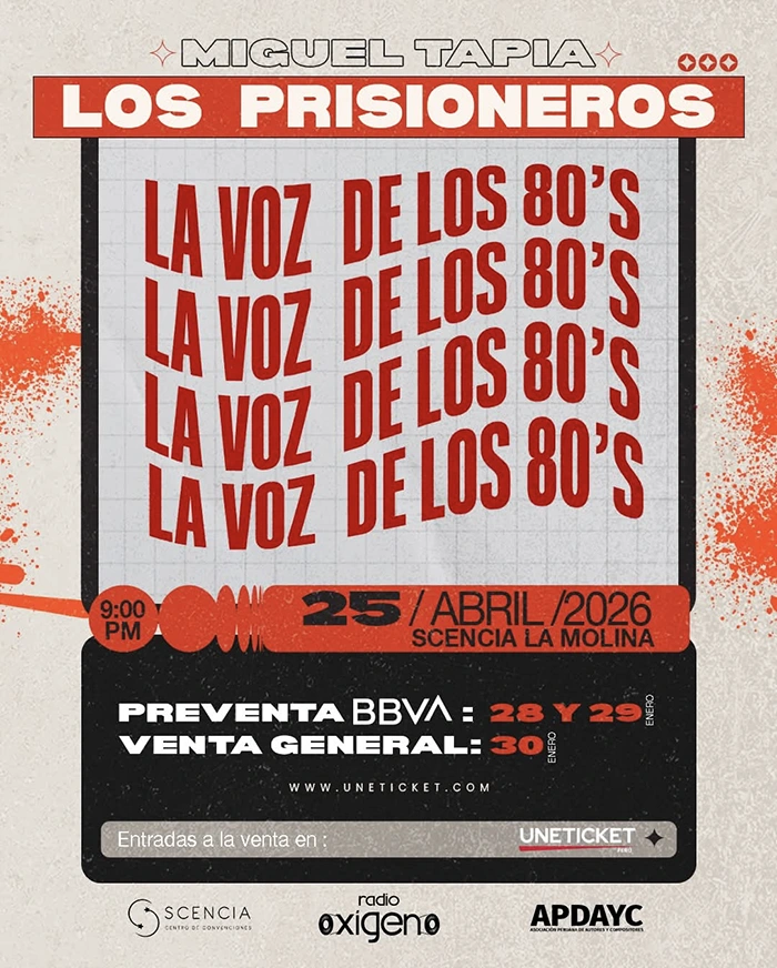 Tributo Oficial Los Prisioneros Lima