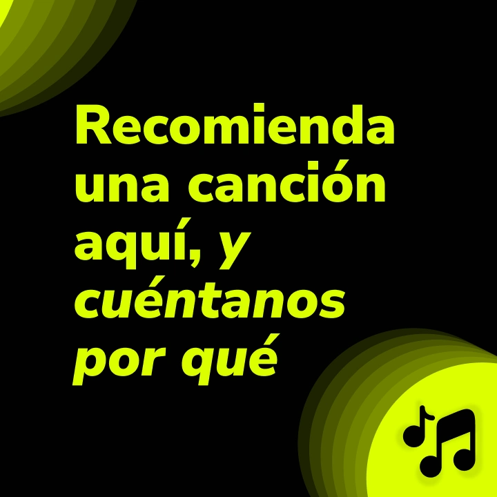 ¡Recomienda una canción!