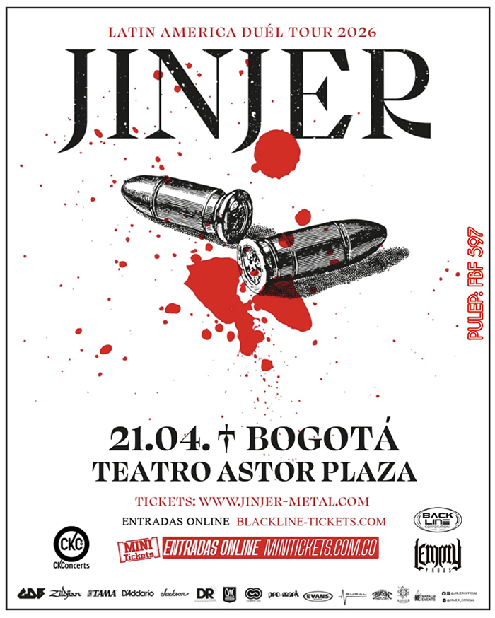 Jinjer en Bogot&aacute; 2026