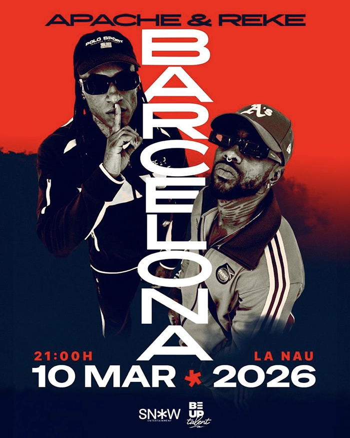 Apache y Reke en Barcelona 2026 Apache y Reke en España