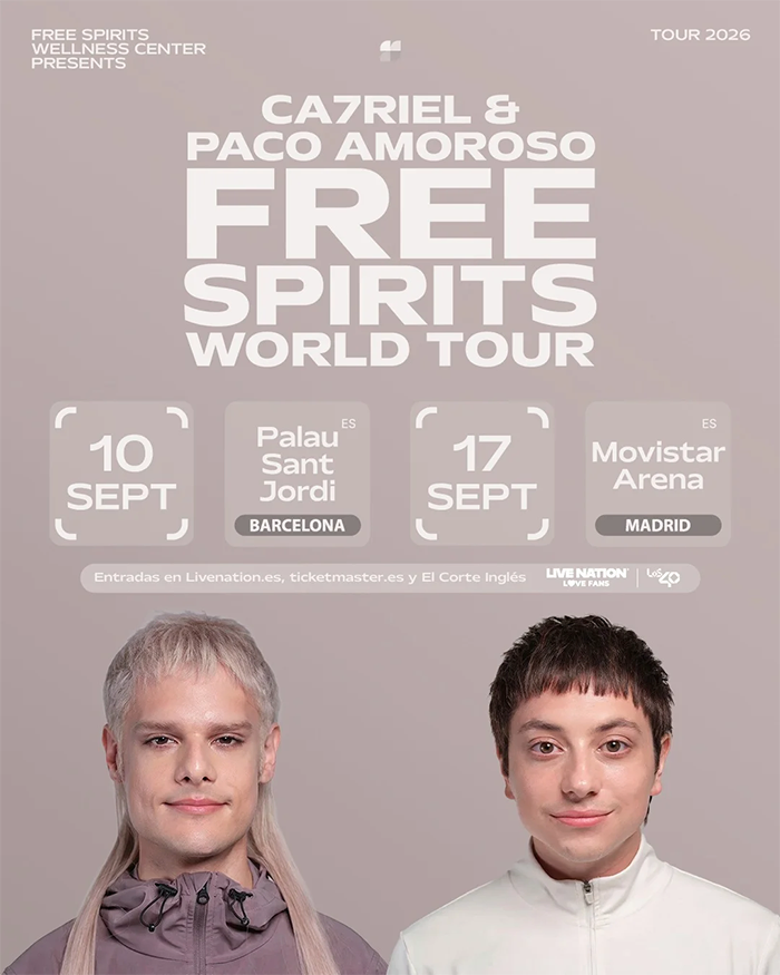 Ca7riel y Paco Amoroso España 2026 CA7RIEL & Paco Amoroso España gira FREE SPIRITS