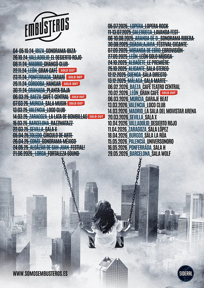 Embusteros gira fechas y ciudades de España 2026 Embusteros Movistar Arena de Madrid