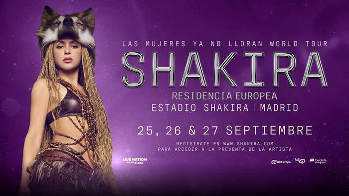 Shakira tres conciertos en Madrid Shakira en Madrid 2026